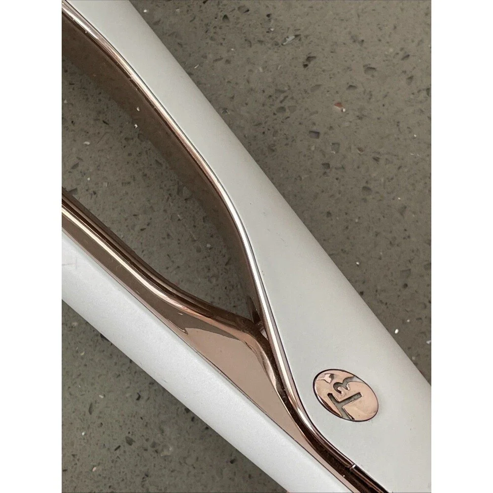 T3 - Smooth ID 1” Smart Flat Iron with Touch Interface White & Rose Gold tested